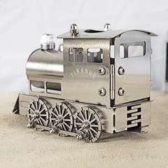 Metal Craft Model Train Set, Family Treasure, Stainless Steel Cut-out, Children's Gift, SMG Train