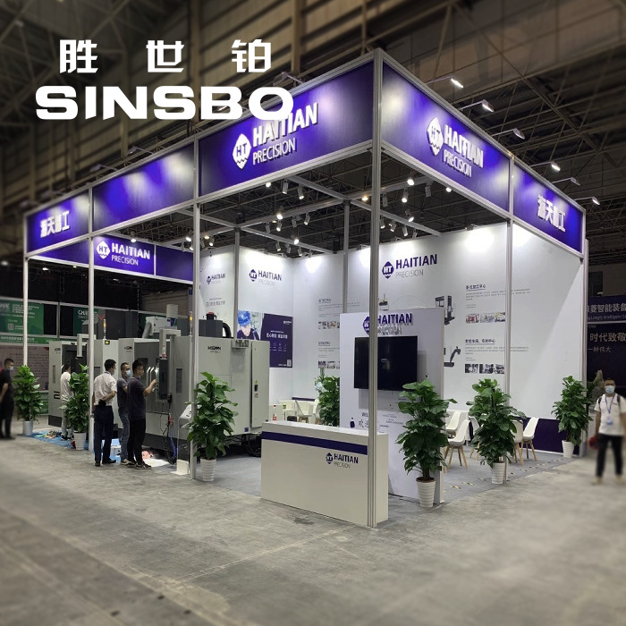 展会场地搭建铝展架成品框架特装八棱柱方铝摊位成品展览工厂