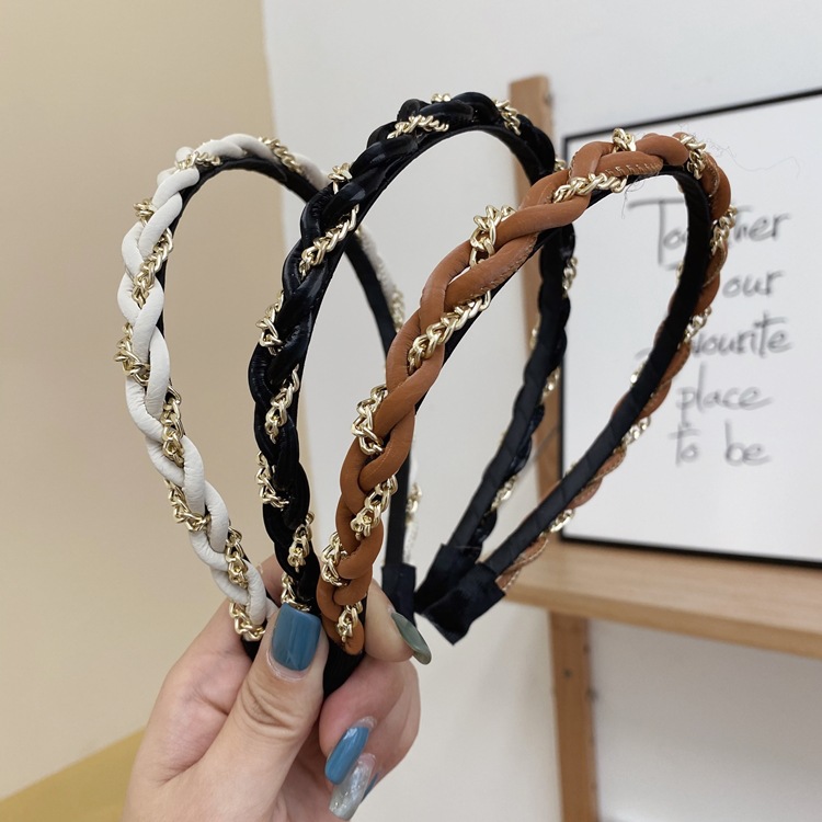 Korean Simple Twist Braid Headband display picture 5