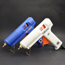 調溫熱熔膠槍120w 白色恆溫膠槍帶指示燈大功率黏膠工具溶膠機