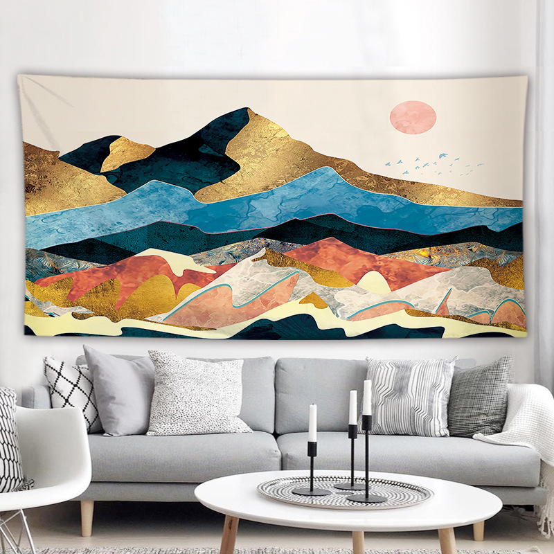 New room rental decoration Tapestry bedroom bed head cloth Sunrise Oriental Wall cloth living room tapestry customized home use New room rental decoration Tapestry bedroom bed head cloth Sunrise Oriental Wall cloth living room tapestry customized home use