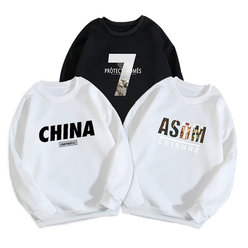 Весенне-осенний мужской свитер, модный трендовый мужской Молодежный Свободный пуловер с длинными рукавами, топ, осенняя Базовая внутренняя рубашка