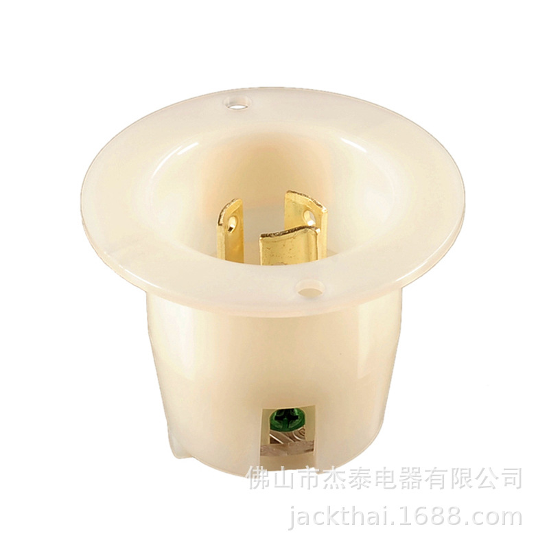 Locking Flanged Inlet 凹式法兰工业插头发电机嵌入式NEMAL6-15R