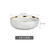 Marble tableware, set home use, soup bowl, European style