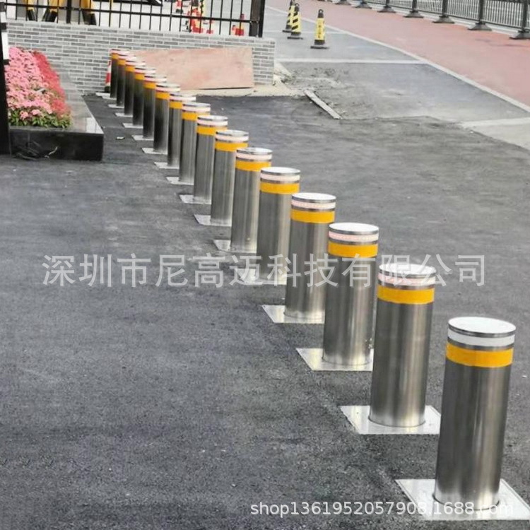 路障伸缩柱 电动升降柱厂家 小区挡车液压升降柱 监狱防恐伸降桩