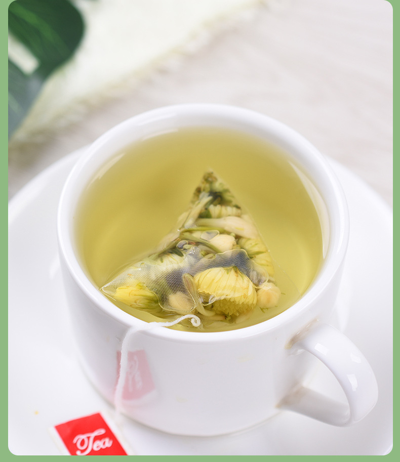 Three Flower Tea Jin Yin Hua Ju Hua Mo Li Hua Herbal Tea Bags 60g Hot Brew Seasonal Wellness Drink preparation