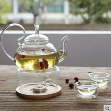 加厚凤尾高把泡茶壶套装侧把透明煮茶壶带盖花草茶壶电陶炉煮茶壶