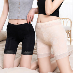 如初女士夏季女士防走光安全褲玫瑰花提花平角褲打底三分內褲批發