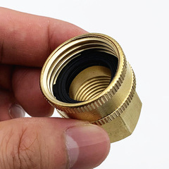 American brass garden hose fitting swivel coupling 3/4 inch GHT converts to 1/2 inch NPT pipe adapter