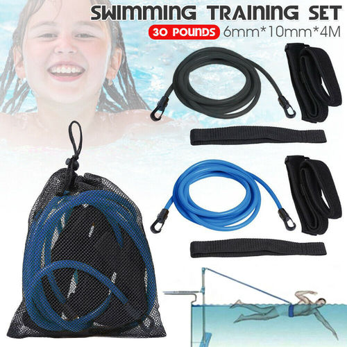 Swimming resistance strength training equipment Elastic rope swimming training belt set swimming equipment