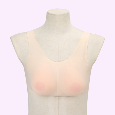 新鑫美义乳 男用 伪娘专用文胸cd变装服装假胸义乳文胸二合一胸罩|ru