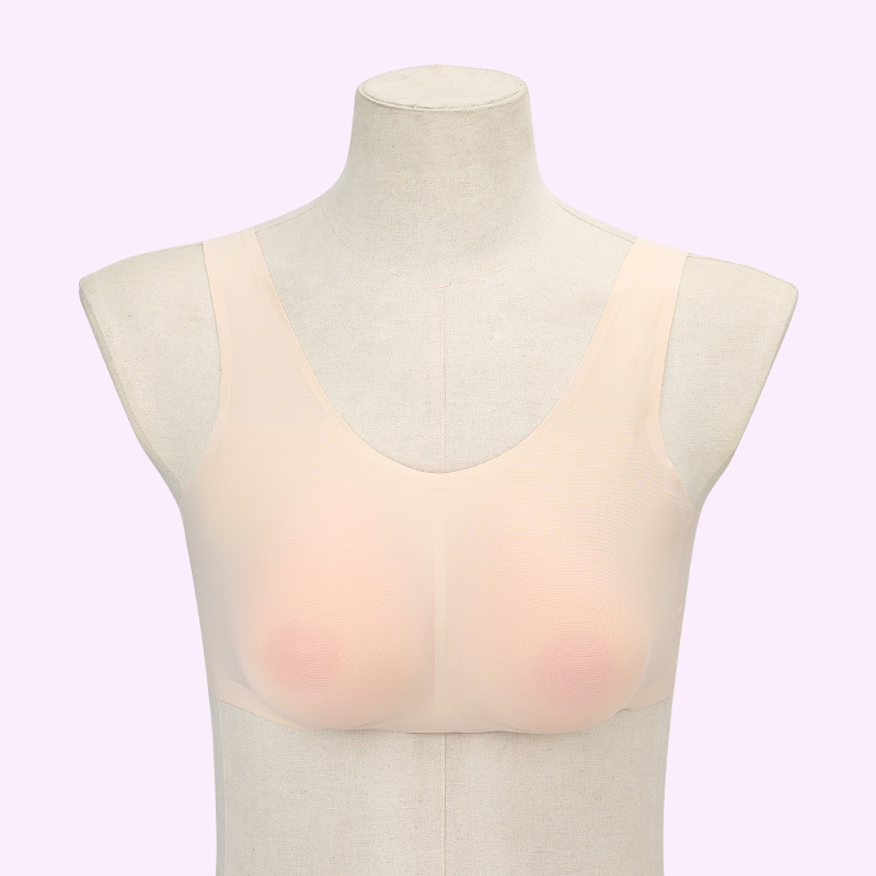 新鑫美义乳 男用 伪娘专用文胸cd变装服装假胸义乳文胸二合一胸罩|ru