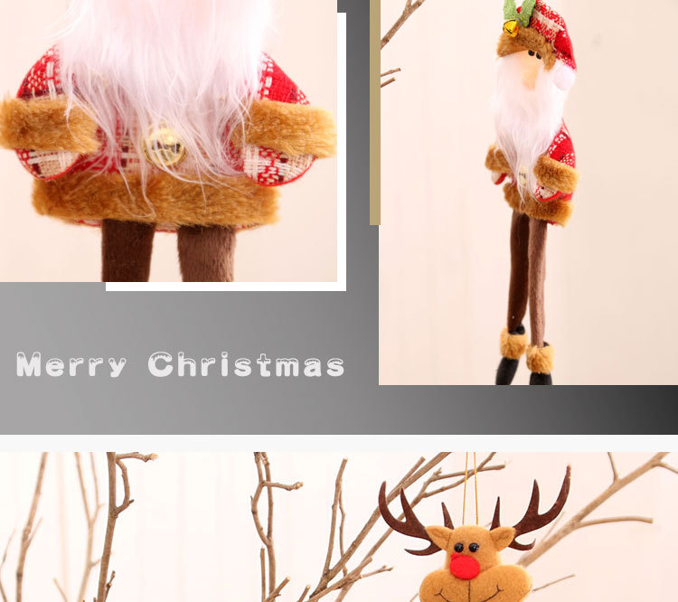 Christmas Tree Pendant Long-legged Santa Claus Small Fabric Pendant display picture 7