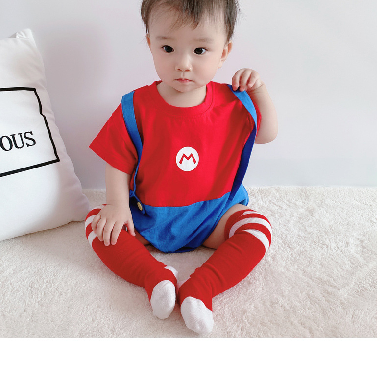 New Baby Clothes 3-6 Months Baby Cartoon Short Sleeve Thin Jumpsuit Wholesale display picture 4