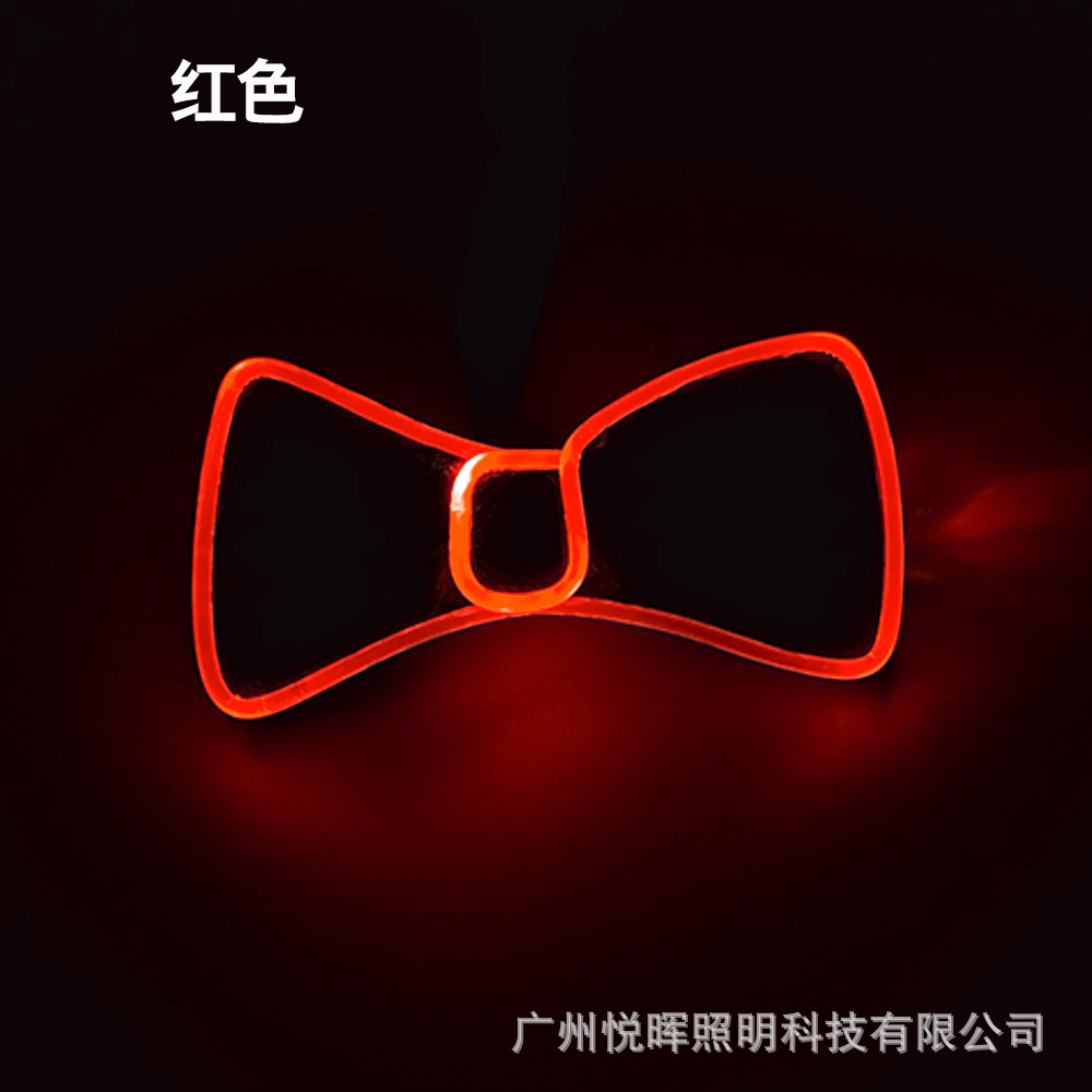 Nuevo LED luminoso pajarita 5V danza de la boda del partido creativo flash pajarita bar discoteca rendimiento Accesorios luminosos