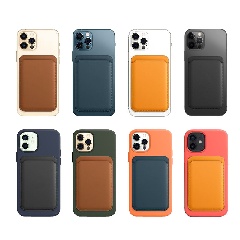 Iphone13対応マグネットカードケース12アップルマグセーフ革カードケースアップルオフィシャルpuマグネットカードケース|undefined
