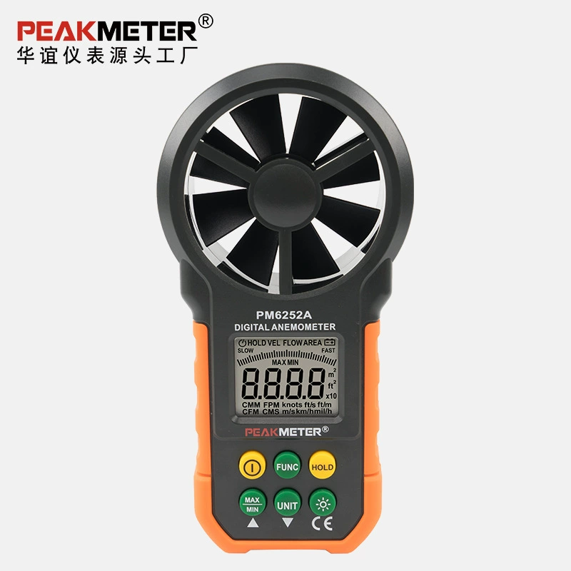 PEAKMETER Huayi PM6252A цифровой анемометр портативный тестер объема воздуха Анемометр