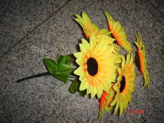 7 flores de sol girasoles flor decoración flor adornada flor