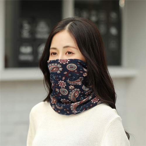Beanie for Women Autumn and Winter, Fashion Knit Cap, Korean Style Trendy Scarf Hat, Multi-purpose, Hoodie Hat, Warm Baby Cap