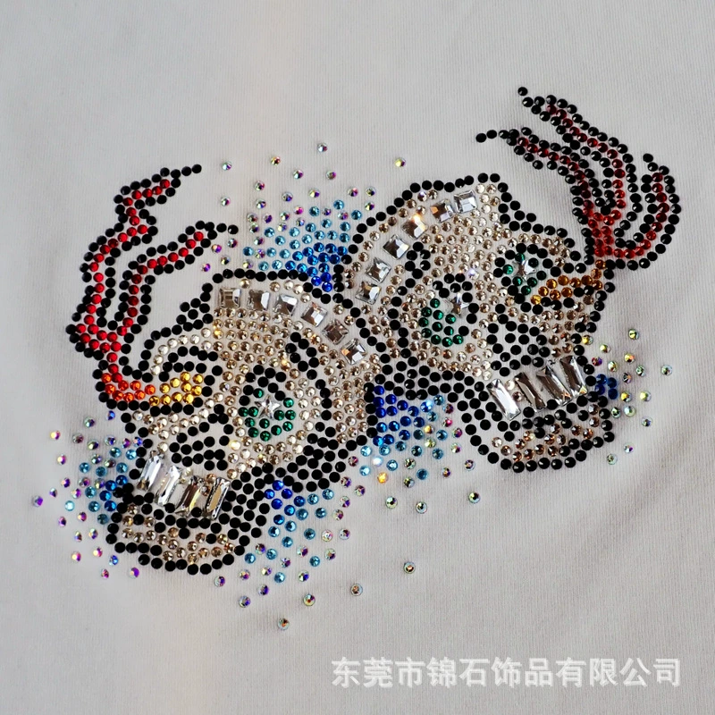 Горячее тиснение скелета, горячее тиснение черепа, лазерная наборка, горячее тиснение одежды, горячее тиснение одежды, обработка, индивидуальный заказ