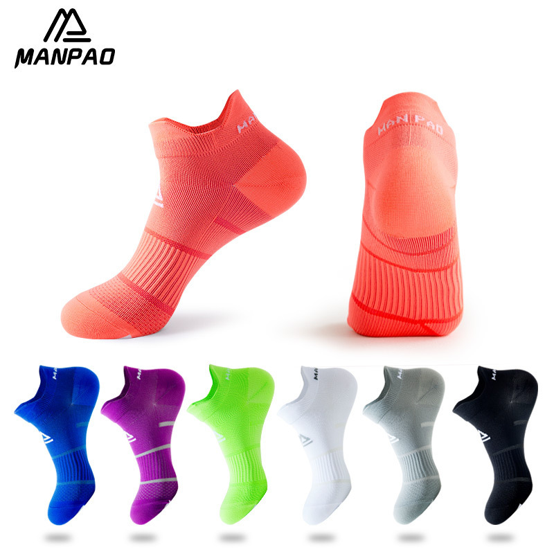 Summer Sports Socks, Running Socks, Men's and Women's Color-Blocked Shallow Socks, Fitness Thin Socks, Trendy Socks, Pressure Boat Socks