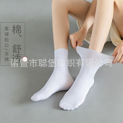 老人襪子女中筒襪媽媽月子孕婦棉薄款奶奶鬆口襪夏天老年人春夏女