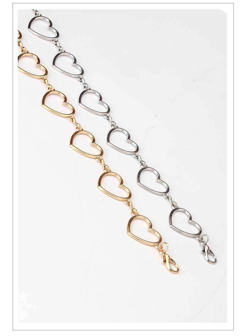 Fashion Love Waist Chain  Hollow Peach Heart All-match  Dress Decorative Belt Wholesale display picture 10