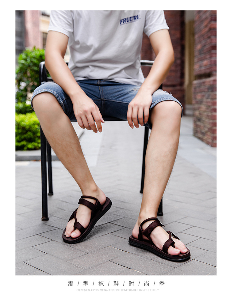 New summer slippers men's hot couple beach shoes Korean version casual two-use men's Vietnamese sandals foreign trade 26 undefined