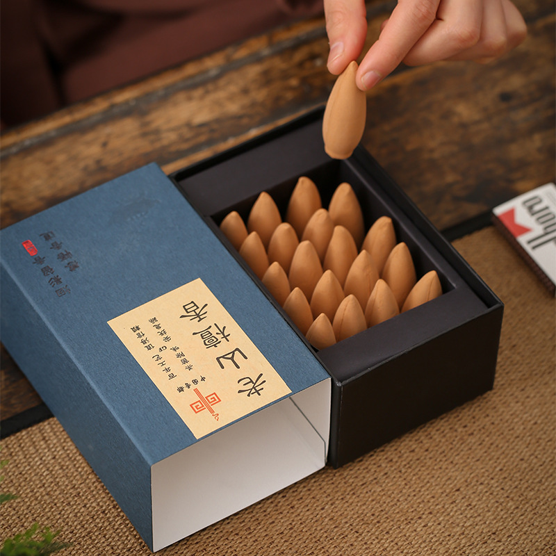 Backflow Fragrance Extension 26 Minute Flourishing Gift box packaging Tower incense Sandalwood Aloe indoor Aromatherapy Cross border