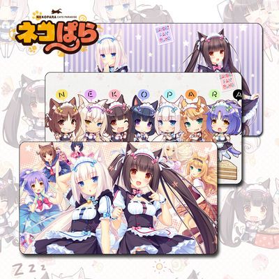 Neko Para二次元周边动漫鼠标垫超大长款键盘桌垫巧克力与香子兰