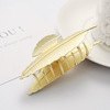 Crab pin, metal hairgrip from pearl, universal hair accessory, simple and elegant design