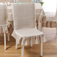 椅子套罩坐墊靠墊一體加厚連體餐椅皮墊布藝現代中式四季通用