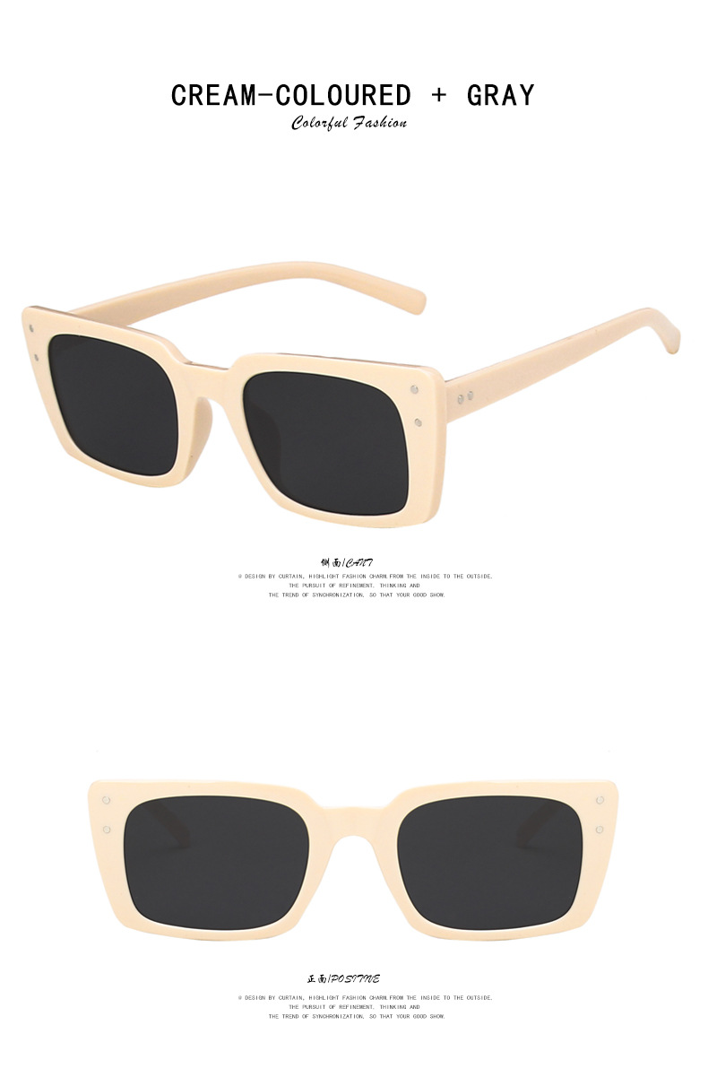 29g Weight UV400 Protection Lens Material Retro Style White, Green, Transparent, Yellow, Black Color Retro UV400 Protection Women's Sunglasses 10