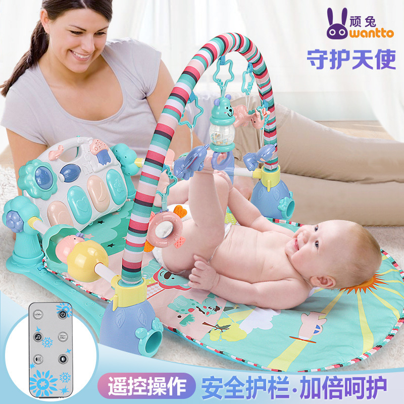 新生婴儿玩具护栏多模式脚踏钢琴健身架宝宝0-1岁玩具礼盒