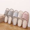 Slippers for beloved, non-slip men's wear-resistant footwear indoor, cotton and linen, soft sole