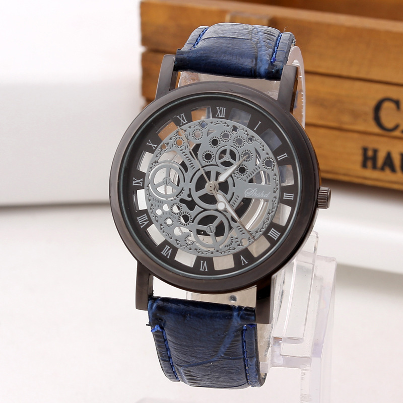 Fashion Hollow Belt Watch - Black