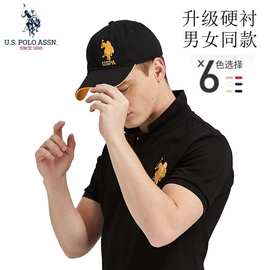 U.S. POLO ASSN.工厂现货批发 男女春夏款硬衬遮阳帽鸭舌帽棒球帽