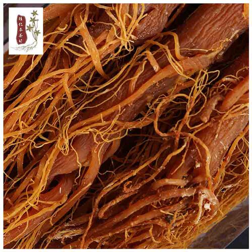 Longbai Mountain Specialty: Low-Sugar Red Whole-Root Ginseng—Perfect for Brewing Water or Alcohol, Ready-to-Eat Red Ginseng in a 500g Box, Wholesale from Manufacturer