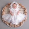 Summer light and thin breathable children's small princess costume, girl's skirt, gift box, lace wedding dress