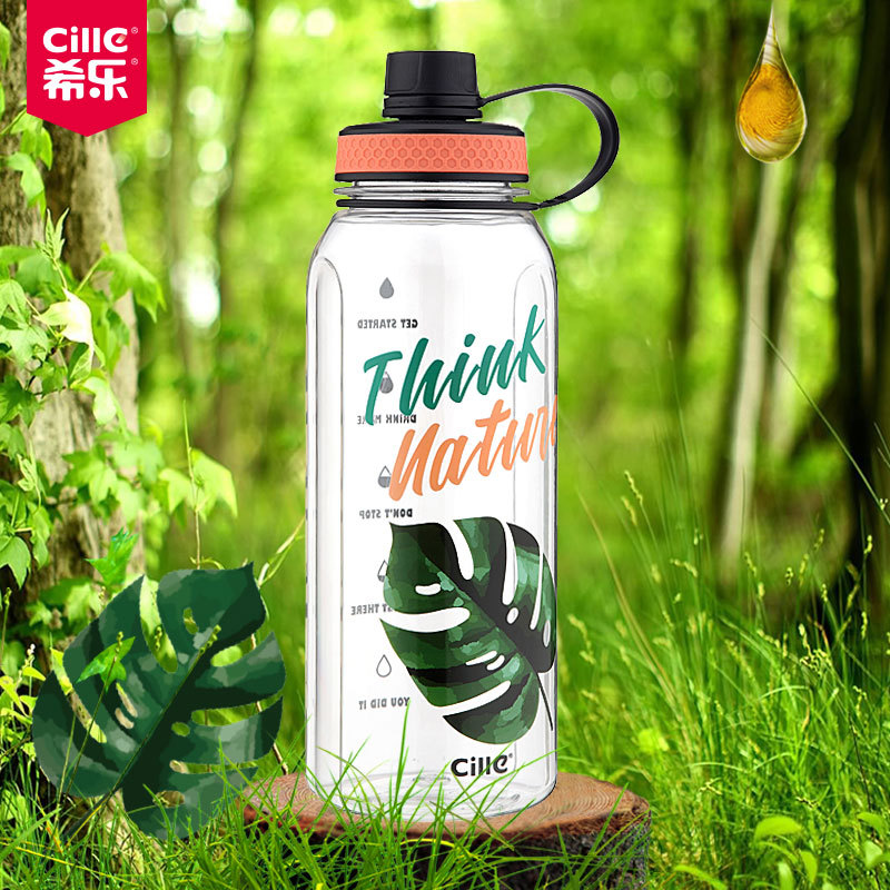 Greek music summer High-capacity Space Cup outdoors Sport Bottle Portable Cup Simplicity 1500ml Plastic Portable Cup