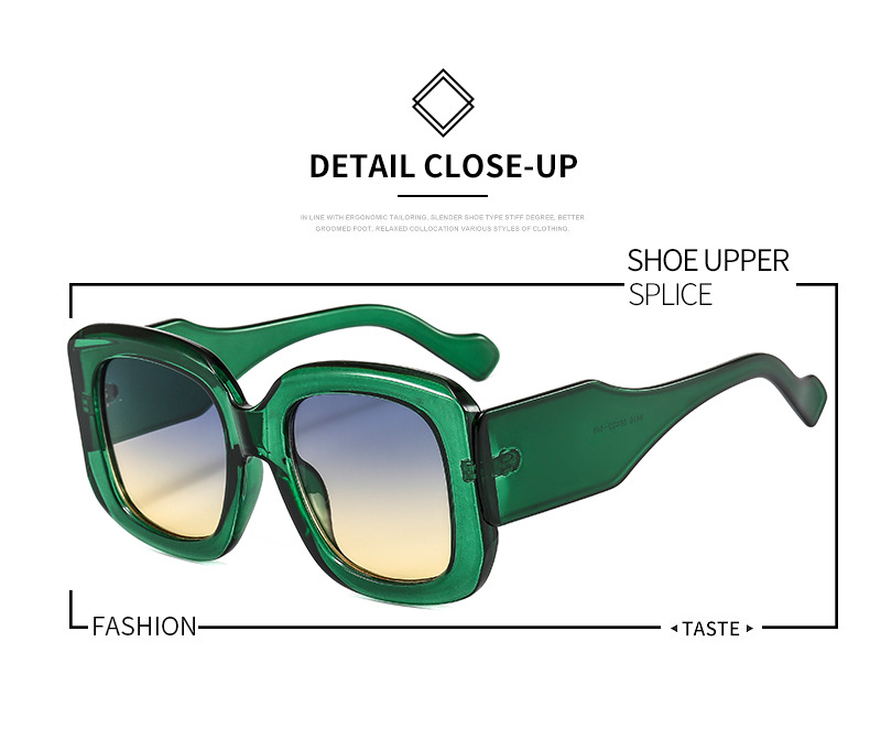 Ac, UV400 Protection Lens Material Square Glasses Style Outdoor Occasion Fashion Solid Color Ac UV400 Protection Square Full Frame Women's Sunglasses