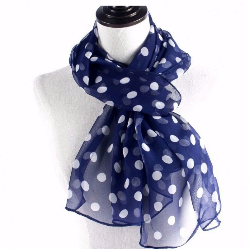 Gradient chiffon long scarf, soft drape stole, 180×70 cm, lightweight