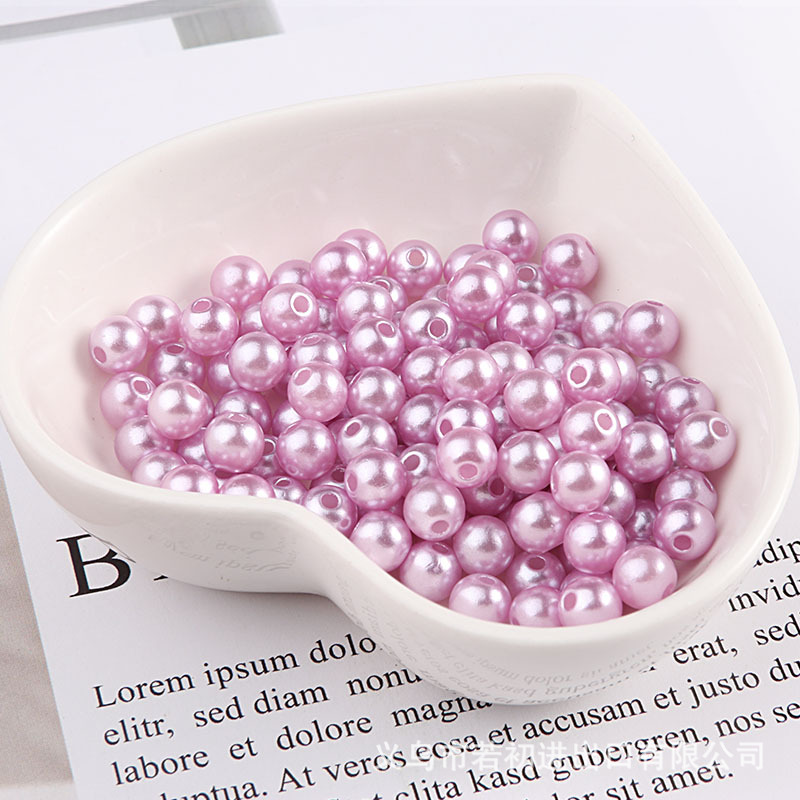 3-10mmカラーピアスabsパールミックスdiy手作りビーズブレスレットアクセサリーアクセサリーホワイトベージュ