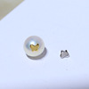 DIY pearl accessories s925 sterling silver blocked fancy T -shaped needle patch sealing pearl plug