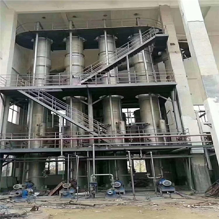 闲置转让二手蒸发器 5吨三效四体蒸发器 销售二手三效蒸发器