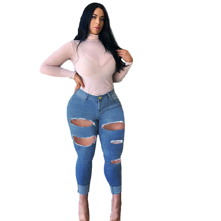 Plus Size High-Stretch Slim-Fit Jeans NSWL116000