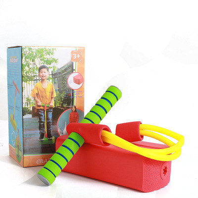 儿童青蛙跳玩具 泡沫弹跳器宝宝户外体育健身幼儿园跳跳杆弹跳鞋