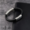 Fashionable accessory handmade, textile leather bracelet, European style