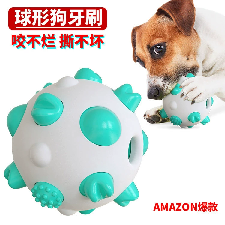 Товары для домашних животных Новая сферическая игрушка для собак Amazon Прорезыватель для зубов палочка устойчивая к укусам костная зубная щетка игрушка для собак