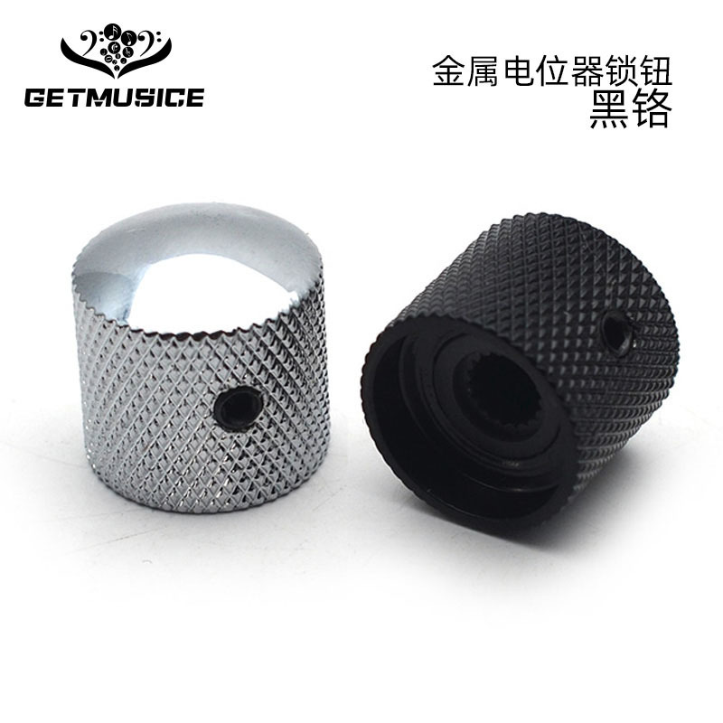 High-grade metal potentiometer cap electric guitar with hole metal volume knob bass volume knob tone knob